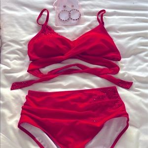 Cupshe embellished bikini NWOT